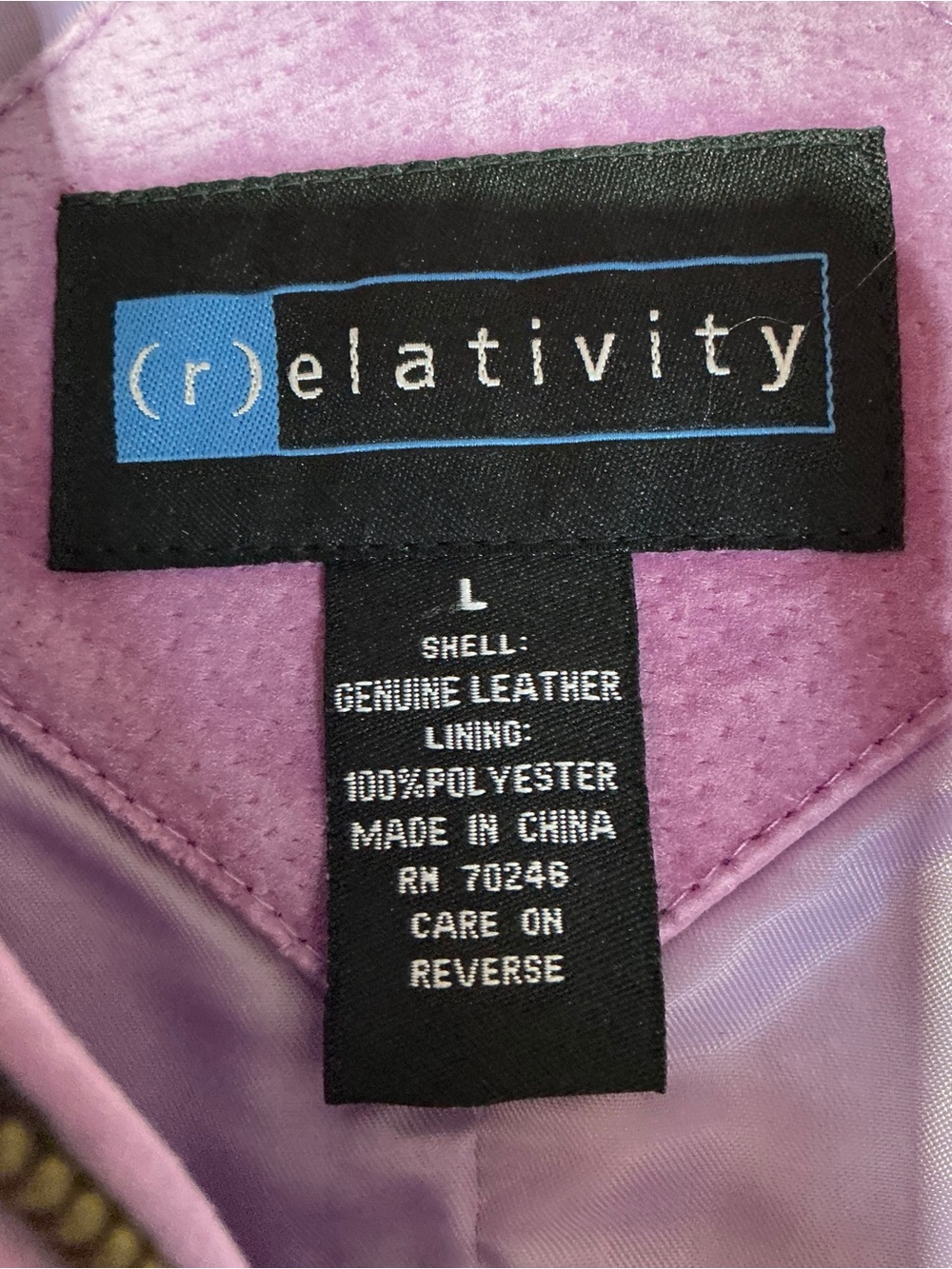Relativity Lavender Suede Zip-Front Jacket - Picture 9 of 9